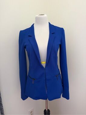 Dana Buchman Cobalt Blue Tailored Blazer Jacket